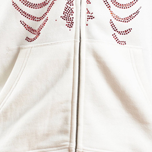Meilleure vente de sweat à capuche zippé pour hommes, conception unique, tissu en coton éponge doux, nouveauté, haut chaud pour l'hiver, teint uni, nouvelle impression - Product Image 6