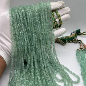 Cuentas Rondelle facetadas de Esmeralda rusa natural de 3mm a 6mm, 100% piedras preciosas naturales de alta calidad para joyería - Product Image 4