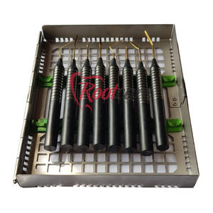 Article de vente chaud Rootcare 8 pièces ensemble de périotome flexible dentaire chirurgical vis d'extraction ensemble dentaire d'implant Instruments chirurgicaux - Product Image 4