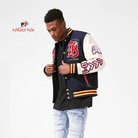 Veste unisexe Varsity Baseball-Adoptez le style classique avec une veste de baseball Varsity-Qualité supérieure avec coutures fines