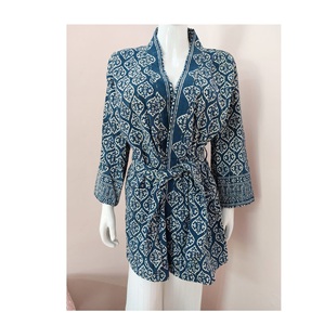 Indian Manufacturer of Handmade Kantha Quilted <b>Kimono</b> Robe Cardigan Long <b>Kimono</b> and Bathrobe <b>Beach</b> Wear Dresses OEM - Product Image 1