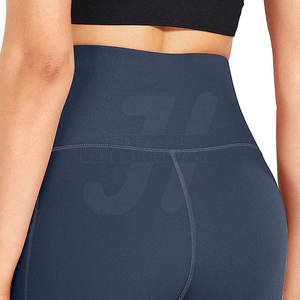 Pantalones de Yoga de mujer de cintura alta personalizados al mejor precio del fabricante OEM, mallas de gimnasio profesionales, cintura informal con logotipo para el Deporte - Product Image 4