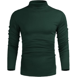 Nueva venta al por mayor de alta calidad de poliéster de color sólido suéter de los hombres de cuello redondo grueso suéteres de primavera - Product Image 1