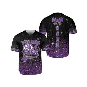 Vente chaude Maillot de baseball personnalisé Uniforme de pom-pom girl de qualité supérieure pour une utilisation en extérieur - Product Image 1