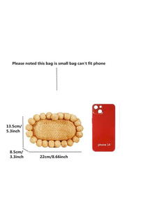 RATTAN EMBRAGUE MODA BOLSO DISEÑO ÚNICO VENTA AL POR MAYOR - Product Image 2