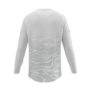 เสื้อยืดแขนยาวสำหรับวิ่งเทรลสำหรับผู้ชาย สีขาวดูนไวท์ - Product Image 4