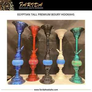 Meilleure vente Farida égyptien grand Premium Boury narguilés luxe fait à la main Design Unique de haute qualité en laiton laque boîtes de gros - Product Image 6