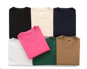 Precio sorpresa Camisas en blanco Camiseta de algodón Camiseta casual Impresión 270gsm Heavyweight Camisas de verano Hombres Camiseta para hombres - Product Image 2