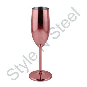 Ensemble de collection de verres à vin en acier inoxydable Premium Durable 3 pièces en acier inoxydable avec or et argent - Product Image 3