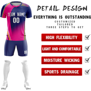 2025 recién llegado, nuevos uniformes de fútbol de Entrenamiento Personalizados, camiseta de fútbol de manga corta, uniforme de fútbol de diseño personalizado impreso - Product Image 4