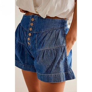 กางเกงขาสั้นแต่งระบายสำหรับผู้หญิงเป็นมิตรต่อสิ่งแวดล้อมใส่สบายน้ำหนักเบาระบายอากาศได้ดีปรับแต่งได้ - Product Image 6