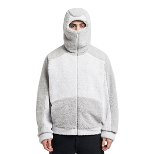 OEM hiver hommes survêtement jogging ensembles pantalons de survêtement à capuche survêtements évasés détresse broderie 100% coton tissu patch - Product Image 4