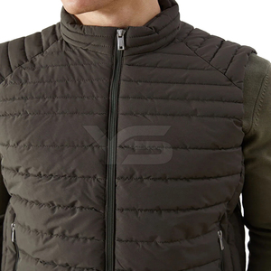 Veste matelassée sans manches pour homme Veste bulle extérieure légère et tendance avec option multicolore - Product Image 4