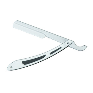 Navaja de Afeitar Profesional para Barbería y Barba UBI de Acero con Alto Contenido de Carbono, de un Solo Filo con Sistema de Cuchillas Reemplazables - Product Image 4