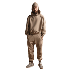 Nouveau à la mode hommes 100% coton survêtement Baggy vêtements de sport respirant à capuche survêtement pour décontracté Gym tricoté vêtements d'extérieur motif imprimé - Product Image 1
