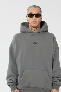 Sudaderas con Capucha Corta para Hombre, con Cremallera, Colores Personalizados, Gruesas, de Algodón, Estilo Holgado, Resistentes al Desgaste, Ropa Urbana para Hombre - Product Image 3