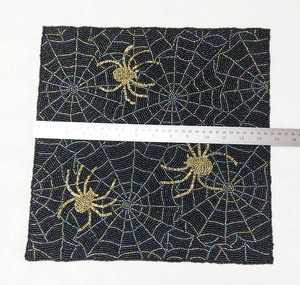 Juego de 6 Manteles Individuales Bordados a Mano con Cuentas, Decoración de Mesa de Boda de Lujo Ecológica, Estilo Indio Personalizable - Product Image 2