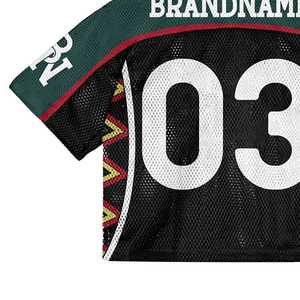 Maillot de football vintage personnalisé avec logo brodé, taille sur mesure, polyester/mesh 180g, manches courtes - Product Image 5