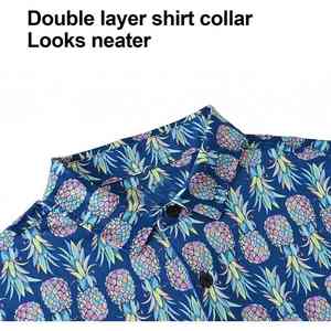 Chemises d'été à manches courtes pour hommes, nouvelle mode, jersey polyester/coton, séchage rapide, écologiques, 220g, style gothique, vente en gros - Product Image 6