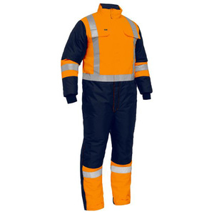 Hi Vis Contrast Overall Taped Two Tone Hi Vis Freezer Overall Hi Vis Mean's Two Ton Cotton Overall - Product Image 1