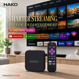 HAKO 3539Y Android 14.0 TV Box RK3539 Quad Core 2G 4G 4K UHD Reproductor Multimedia Inteligente con Decodificación AV1 para Streaming en Casa - Product Image 2