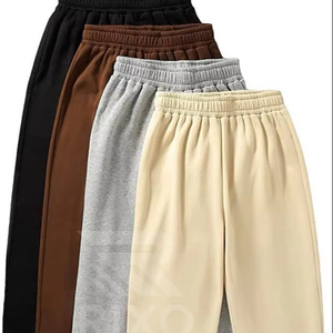 Pantalon de jogging sportif pour homme en toile droite, léger, à séchage rapide, respirant, confortable, en coton, avec taille élastique - Product Image 1