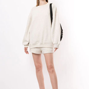 Vente en gros Sweatshirts surdimensionnés unisexes Manches longues en coton uni pour hommes Vente en gros - Product Image 5