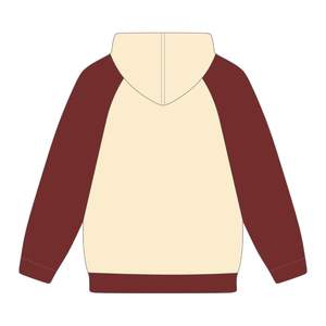 Sudadera con Capucha de Manga Raglán Neutral con Bordado Chenille de la Hermandad Griega Delta Divine Nine, Estilo Universitario, Graduada de HBCU - Product Image 3