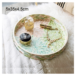 Plats et assiettes en nacre, plats de service en coquille de nacre naturelle pour desserts, fruits et décoration de table, origine Vietnam - Product Image 2