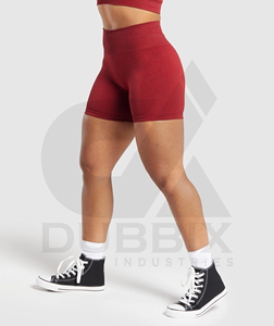 Pantalones cortos con cintura sumergida para mujer 100% poliéster logotipo personalizable pegatina Color patrón diseño pantalones cortos para mujer - Product Image 1