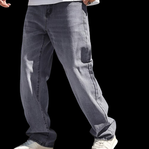 Manufacturer Streetwear High Quality Jeans Wide Leg <b>Men</b> Baggy Custom Logo Acid Wash <b>Men</b> Denim <b>Pants</b> Trousers - Product Image 3