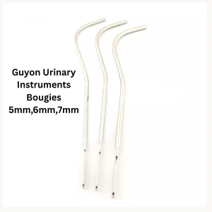ชุดบูจีทางเดินปัสสาวะ Guyon 3 ชิ้น ขนาด 5 มม. 6 มม. 7 มม. สำหรับการรักษาทางคลินิก ทำจากสแตนเลสสตีล เครื่องมือทางเดินปัสสาวะแบบใช้มือ - Product Image 5
