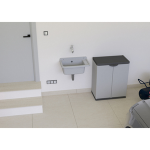 Lavabo da Esterno a Parete 50x35x24 Colore Cemento Arredamento da Esterno - Product Image 2