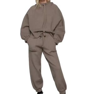 Collection tendance de survêtements d'hiver surdimensionnés avec logo à séchage rapide Survêtement surdimensionné de grande taille pour femmes Vente en gros - Product Image 1