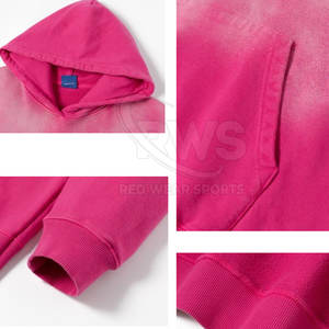 Breathable Durable Material <b>Women</b> Acid Wash <b>Hoodies</b> Hot Sale Unique Design <b>Women</b> Acid Wash <b>Hoodies</b> - Product Image 6