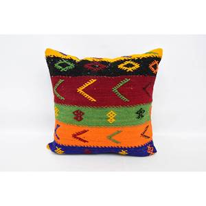 หมอน kilim ขนสัตว์หลากสี24x24นิ้วหมอนปักลายวินเทจเทคนิคการทอ - Product Image 1