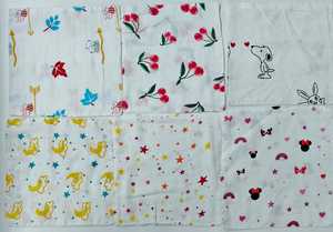 Wipe Wash <b>Clothes</b> 100 Percent Cotton Muslin Printed Baby Essential Soft Gentle Absorbent 700-899 GSM Fabric for Newborn <b>Cleaning</b> - Product Image 3