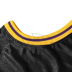 Conjunto de uniforme de baloncesto para hombre de diseño original, camiseta de práctica de uniforme de baloncesto por sublimación transpirable BSCI, poliéster, ropa deportiva - Product Image 5