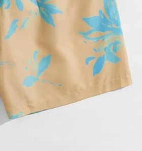 Shorts de bain pour hommes à taille élastique avec cordon de serrage personnalisé, shorts de course, 100% polyester, maillots de bain en maille, short de plage pour hommes - Product Image 5