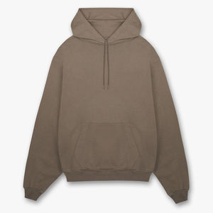 Sweat-shirt à capuche surdimensionné en coton 100% personnalisé pour homme, lourd, brodé, streetwear, veste d'hiver à capuche - Product Image 2