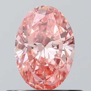 Diamant ovale rose fantaisie vif 0.56 carats pierre précieuse en vrac VS1 clarté pour bijoux OEM ODM fournisseur en gros qualité d'exportation - Product Image 2