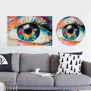 Art sur toile moderne : Impression Pop Art colorée et vibrante, ART SUR VERRE TÉMPERÉ - Product Image 1