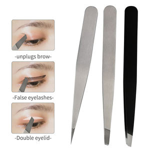 แหนบถอนขนตาทำจากสเตนเลสสตีลสีทองมีปลาย TM-SB-BI-ET-M88-162 2025สำหรับการแต่งคิ้ว - Product Image 5