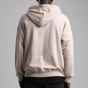 Ensembles de survêtements en coton épais délavé à l'acide avec fermeture éclair, broderie appliquée et patch, pantalons évasés et sweats à capuche pour hommes - Product Image 2