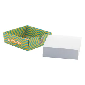 Cubo di Foglietti Memo in Carta Riciclata Sostenibile per Merchandising Eco-Consapevole - Product Image 2