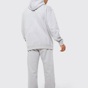 Mejor oferta 2024 hecho a medida cómodo de gran tamaño 6XL desgastado hombres invierno Sudadera con capucha Stand Puff técnica liso teñido sólido con capucha - Product Image 2