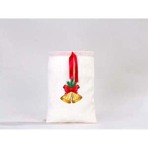 Personalized 8x12 Inches (20x30 Cm) <b>Fabric</b> Pouch <b>Bag</b> with Red Ribbon Screen Printing Embroidery Logo for Craft Wig Packaging - Product Image 5