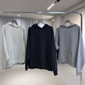 Nouveau Streetwear basique lettre Logo haute qualité poids lourd coton surdimensionné pull troupeau imprimé goutte épaule hommes sweats à capuche - Product Image 1