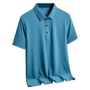 Polo informal de negocios para hombre, camisetas de manga corta en blanco lisas negras, camiseta de Golf deportiva con logotipo bordado con impresión personalizada - Product Image 3