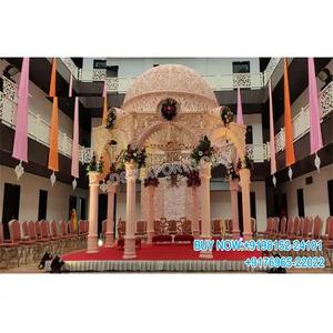 Mandap pour cérémonies de mariage en plein air avec dôme, magnifique mandap de mariage Maharani, décoration de mariage personnalisée exclusive, mandap Perth - Product Image 1